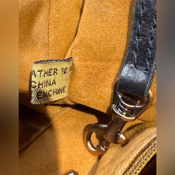 ‼️SOLD OUT‼️‼️Patricia Nash Vintage ‘Kimono’ Tote Bag with Navy Leather Trim - Picture 10 of 13